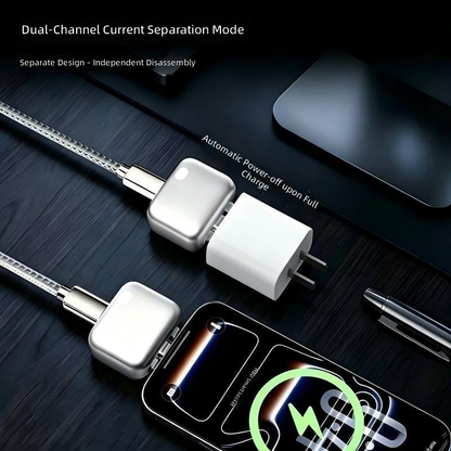 AI Smart Charge Auto Disconnect USB-C Adapter