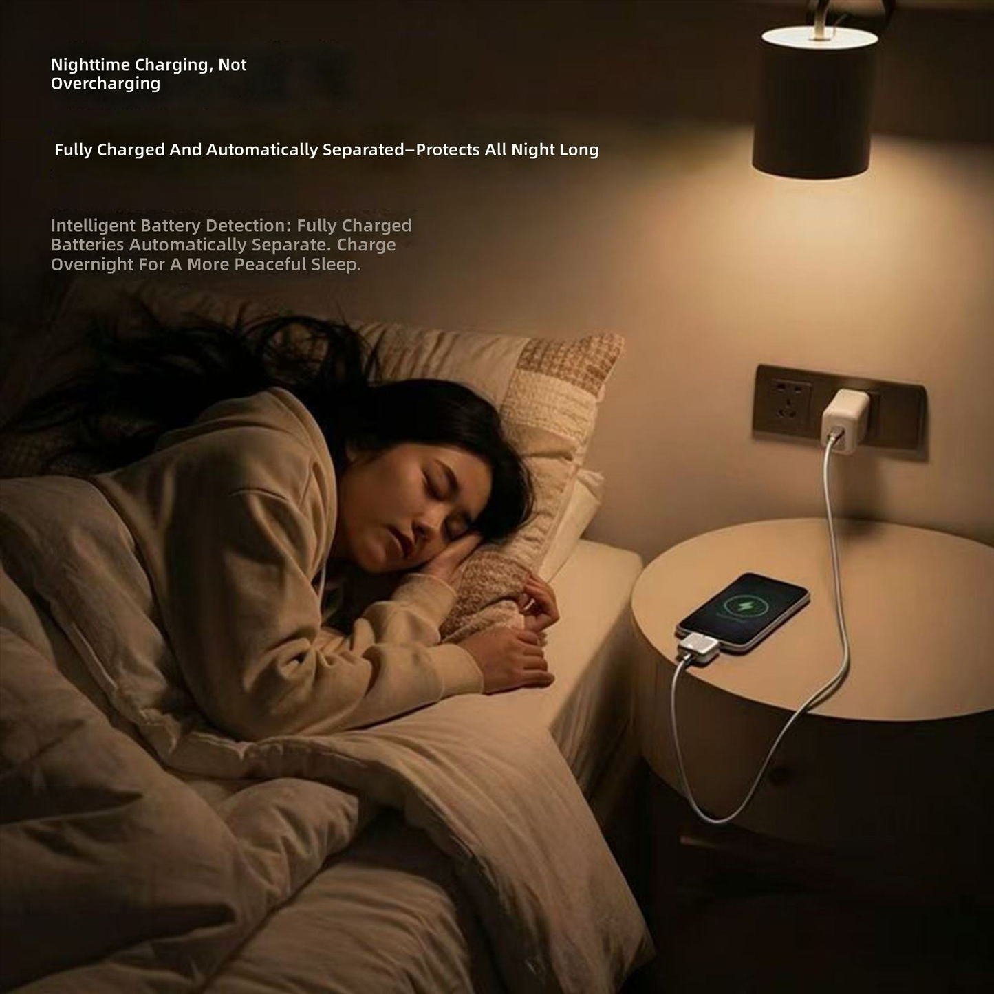 AI Smart Charge Auto Disconnect USB-C Adapter